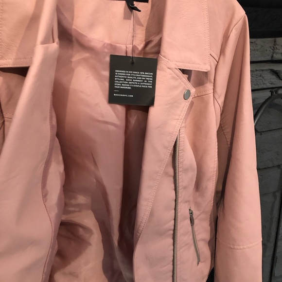 Baccini Lined Leather-like Jacket - Picture 6 of 6